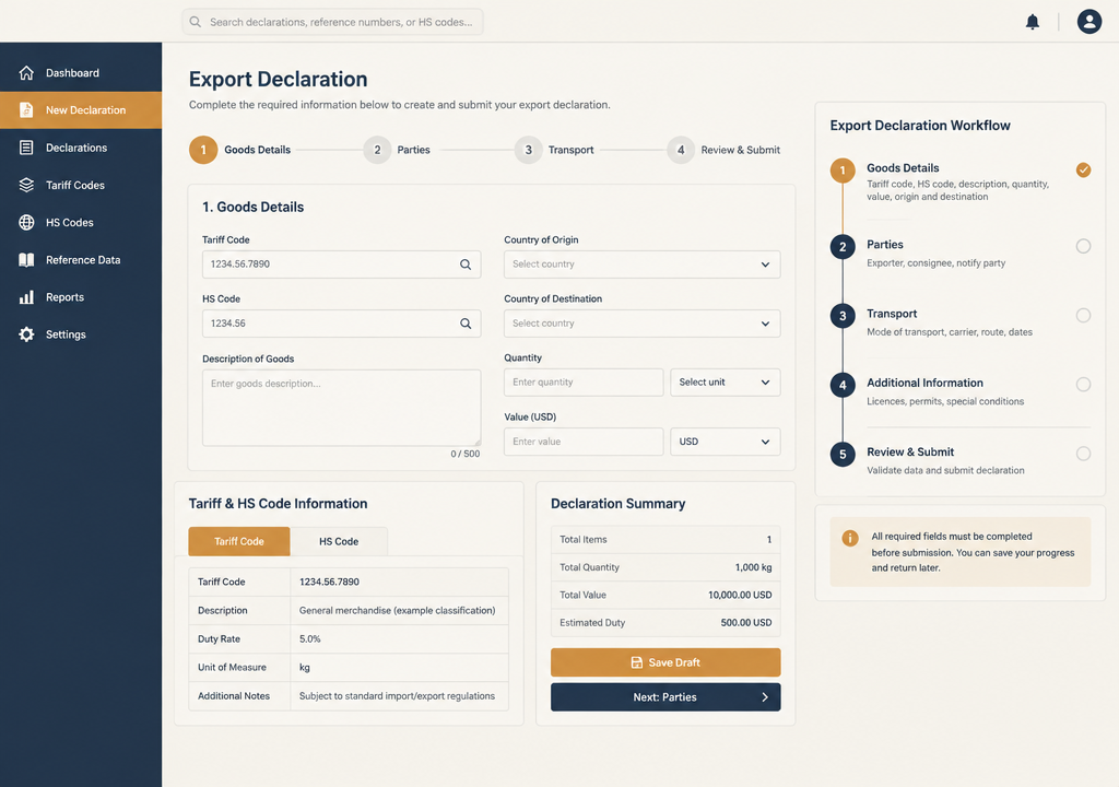 Clear Customs AI – Zollabwicklung